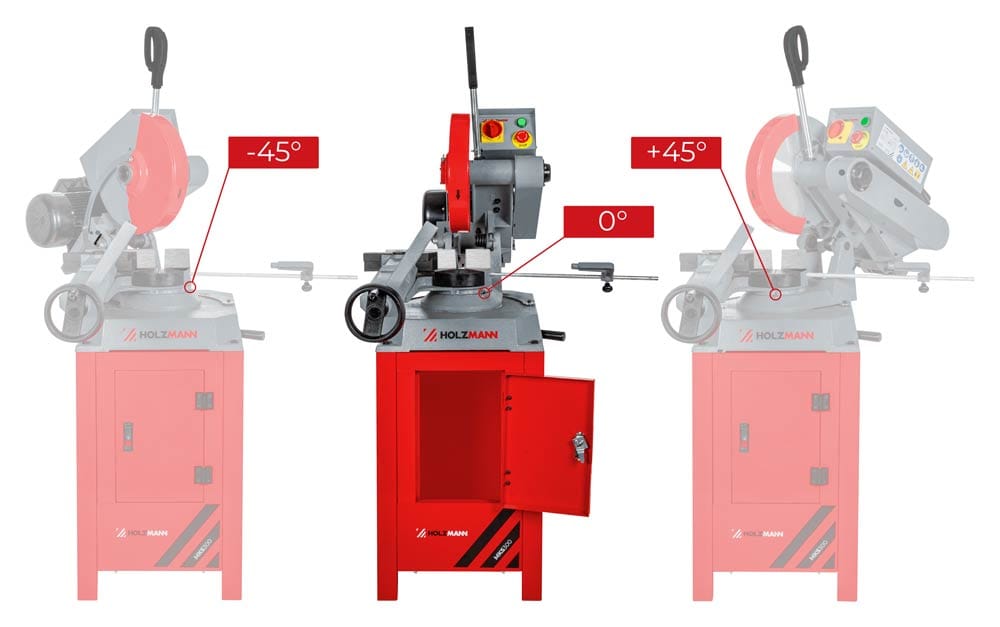 Holzmann Metallkreissäge mit Untergestell MKS300_400V -5