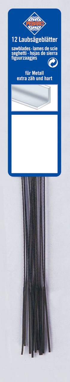 Bernardo Laubsägeblätter 130 mm Stärke 0 - sehr fein für Metall (12 Stk.) -1