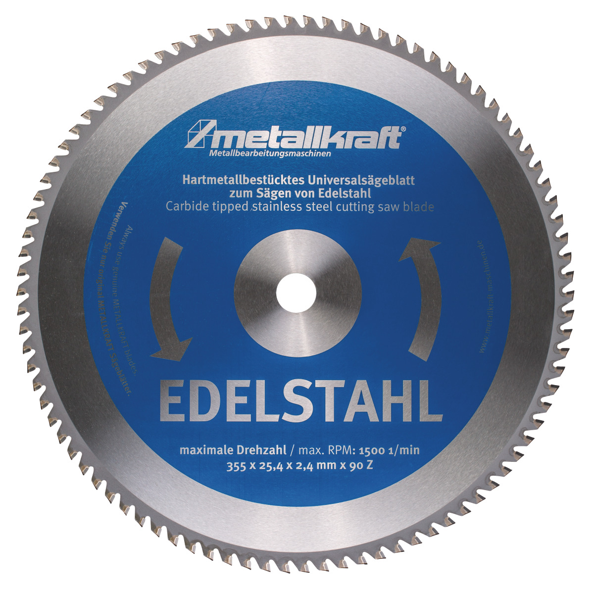 Metallkraft Sägeblatt für Edelstahl Ø 355 x 2,4 x 25,4 mm -1