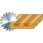 Holzkraft Besäum- und Fertigungsschnitt-Kreissägeblatt KSB-BF 250/42 -2