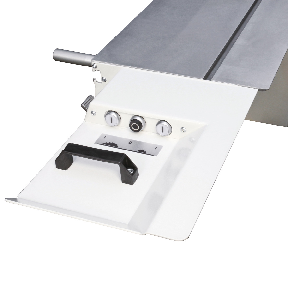 Holzkraft Ein-Ausschalter Haupt- und Vorritzsägeblatt am Schiebeschlitten -1