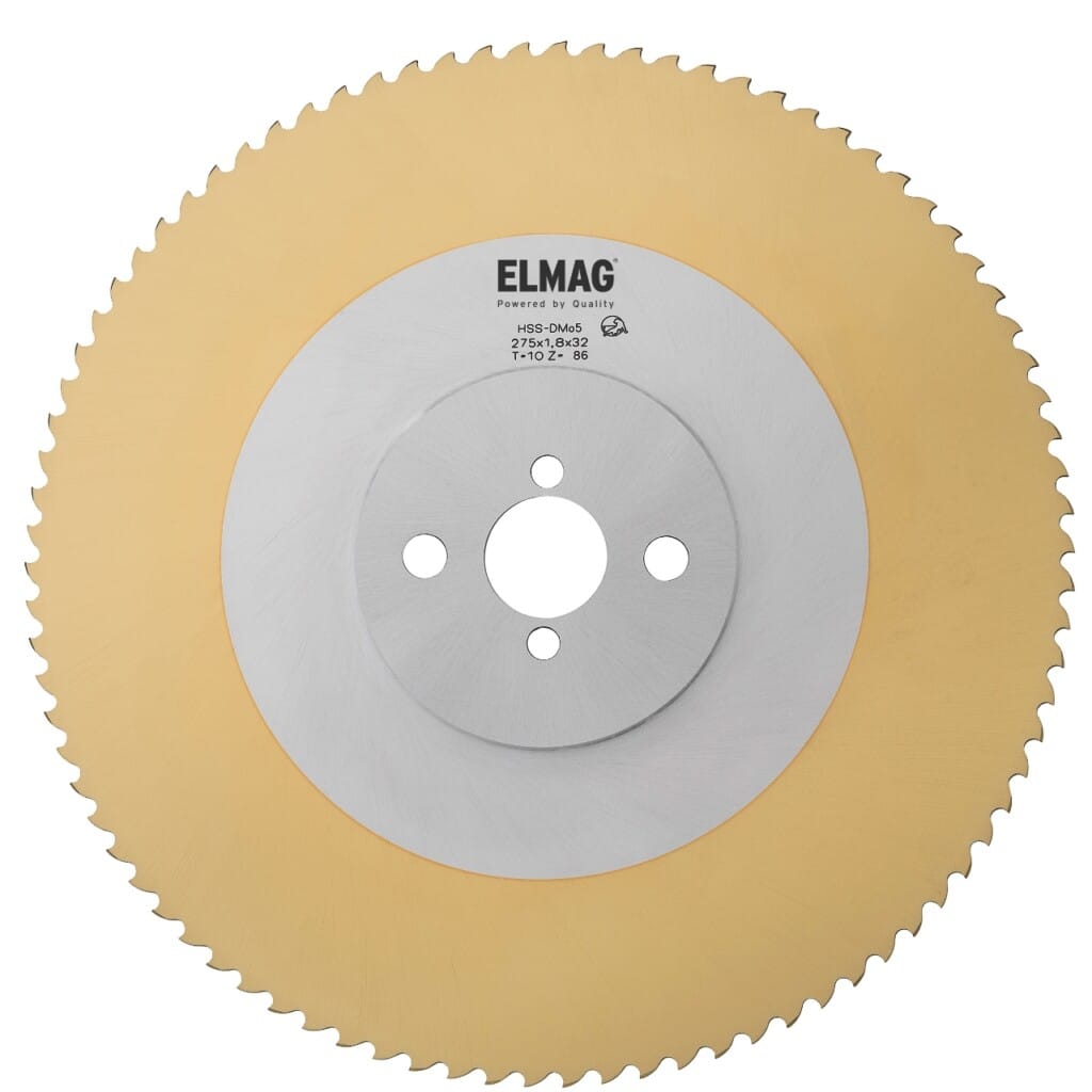 Elmag Sägeblatt HSS / DMo5 / TiN Beschichtet TiN 225x2,0x40mm T8 -4