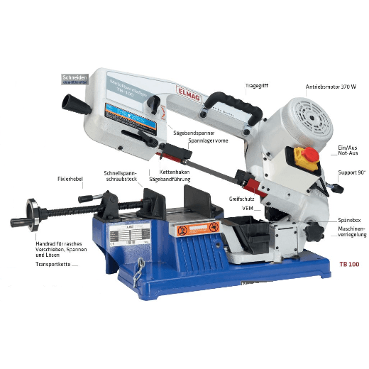 Elmag Metall-Bandsägemaschine TB 100 -3